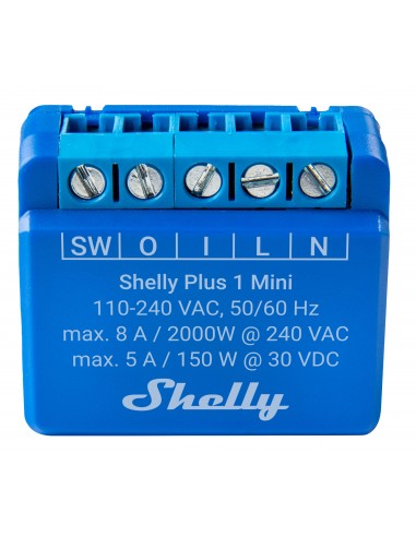 Shelly Plus 1 Mini - Relé libre...