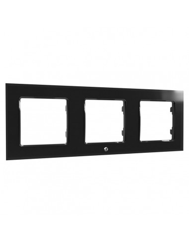 Shelly wall switch frame X3 black